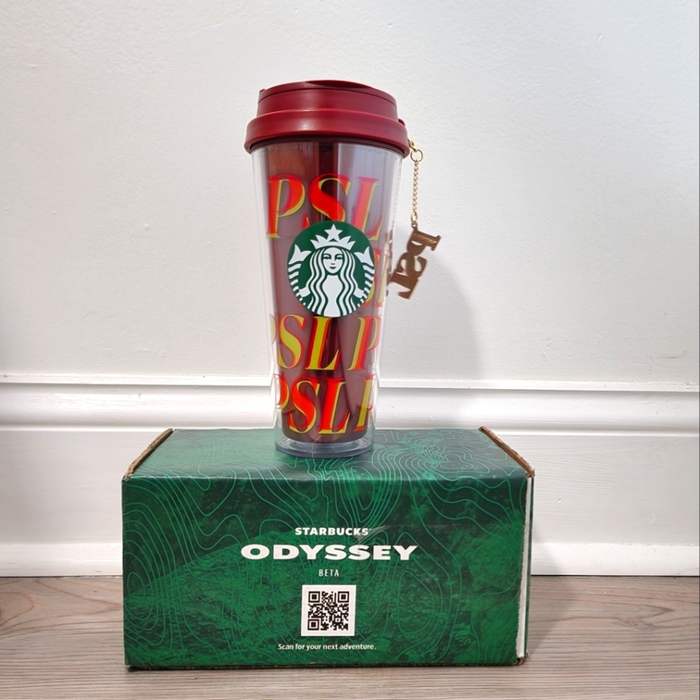 Starbucks Odyssey Limited Edition PSL 16oz Tumbler With Charm - Picture 1 of 7
